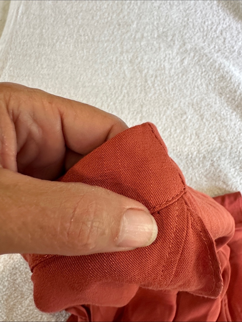 Women’s Rust Ruffle Hem Shorts size small - Picture 11 of 14
